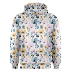 Watercolor Floral Seamless Pattern Men s Overhead Hoodie