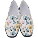 Watercolor Floral Seamless Pattern Women s Classic Loafer Heels View1