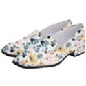 Watercolor Floral Seamless Pattern Women s Classic Loafer Heels View2