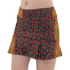 Summer  Flowers In A Floral Jungle Ornate Tennis Skorts by pepitasart