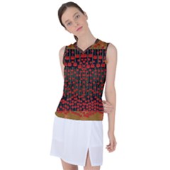 Summer  Flowers In A Floral Jungle Ornate Women s Sleeveless Sports Top