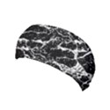 Black And White Abstract Textured Print Yoga Headband View1