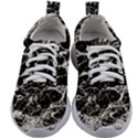 Black And White Abstract Textured Print Kids Athletic Shoes View1