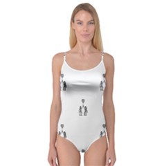 Love Symbol Drawing Camisole Leotard 