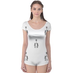 Love Symbol Drawing Boyleg Leotard  by dflcprintsclothing