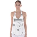 Love Symbol Drawing Babydoll Tankini Top View1