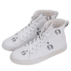 Love Symbol Drawing Men s Hi-top Skate Sneakers by dflcprintsclothing