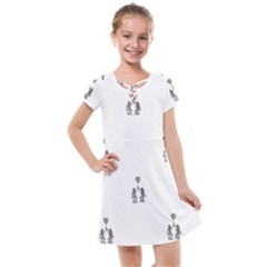 Love Symbol Drawing Kids  Cross Web Dress by dflcprintsclothing