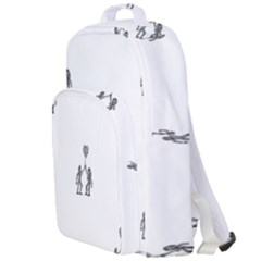 Love Symbol Drawing Double Compartment Backpack