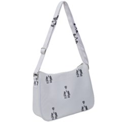 Love Symbol Drawing Zip Up Shoulder Bag