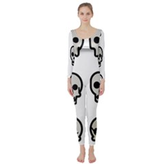 Avatar Emotions Icon Long Sleeve Catsuit by Sudhe