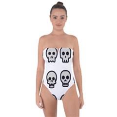 Avatar Emotions Icon Tie Back One Piece Swimsuit by Sudhe