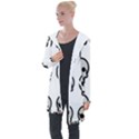 Avatar Emotions icon Longline Hooded Cardigan View1