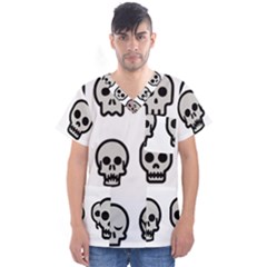 Avatar Emotions Icon Men s V-neck Scrub Top