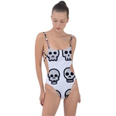 Avatar Emotions Icon Tie Strap One Piece Swimsuit by Sudhe