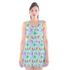 Scoop Neck Skater Dress [crayonin  Dinos] by littletailsbazaar