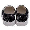 Black And White Intricate Geometric Print Men s Canvas Slip Ons View4