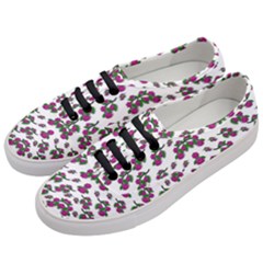 Sakura Blossoms On White Color Women s Classic Low Top Sneakers by pepitasart