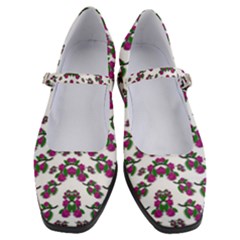 Sakura Blossoms On White Color Women s Mary Jane Shoes by pepitasart