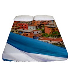 Santa Ana Hill, Guayaquil Ecuador Fitted Sheet (queen Size) by dflcprintsclothing