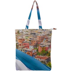 Santa Ana Hill, Guayaquil Ecuador Double Zip Up Tote Bag by dflcprintsclothing