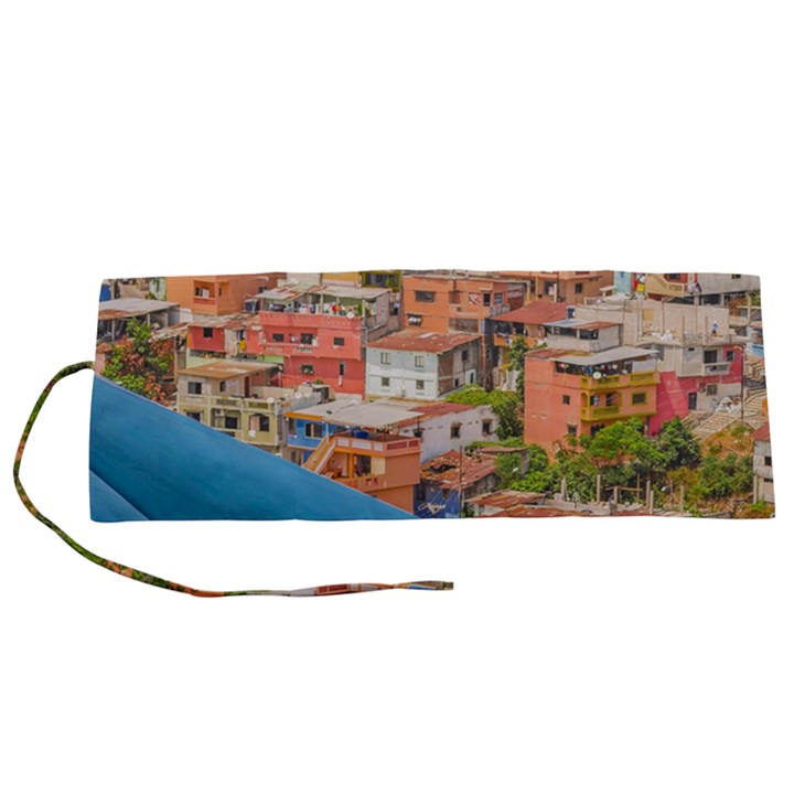 Santa Ana Hill, Guayaquil Ecuador Roll Up Canvas Pencil Holder (S)