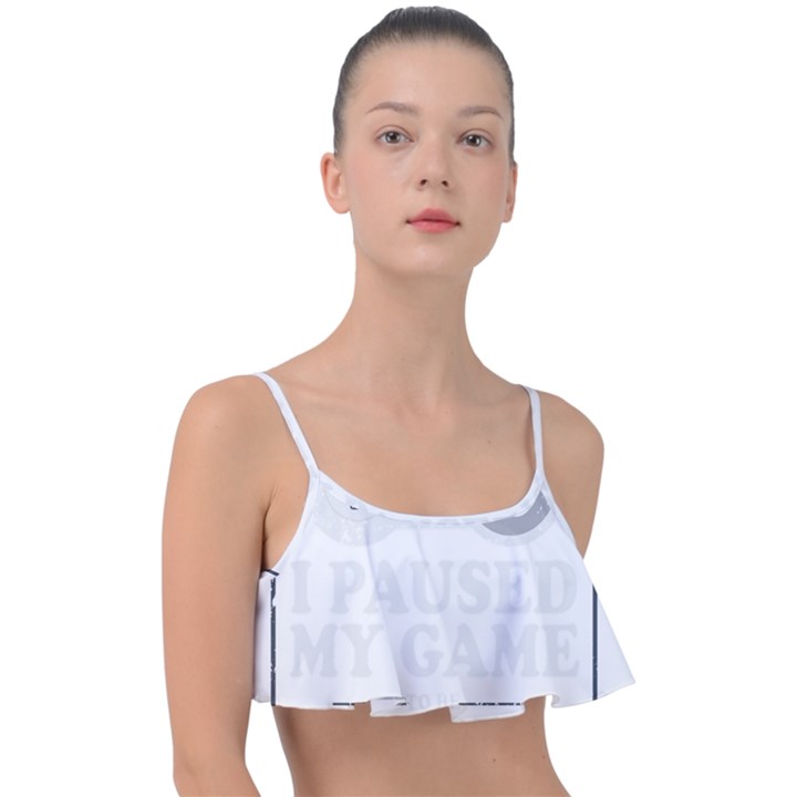 Ipaused2 Frill Bikini Top