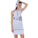 I Had to Pause My Game to Be Here Racer Back Hoodie Dress View1