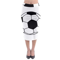 Soccer Lovers Gift Midi Pencil Skirt by ChezDeesTees