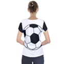 Soccer Lovers Gift Short Sleeve Front Detail Top View2