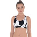 Soccer Lovers Gift Cross String Back Sports Bra View1