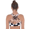 Soccer Lovers Gift Cross String Back Sports Bra View2