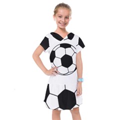 Soccer Lovers Gift Kids  Drop Waist Dress by ChezDeesTees