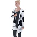 Soccer Lovers Gift Longline Hooded Cardigan View1