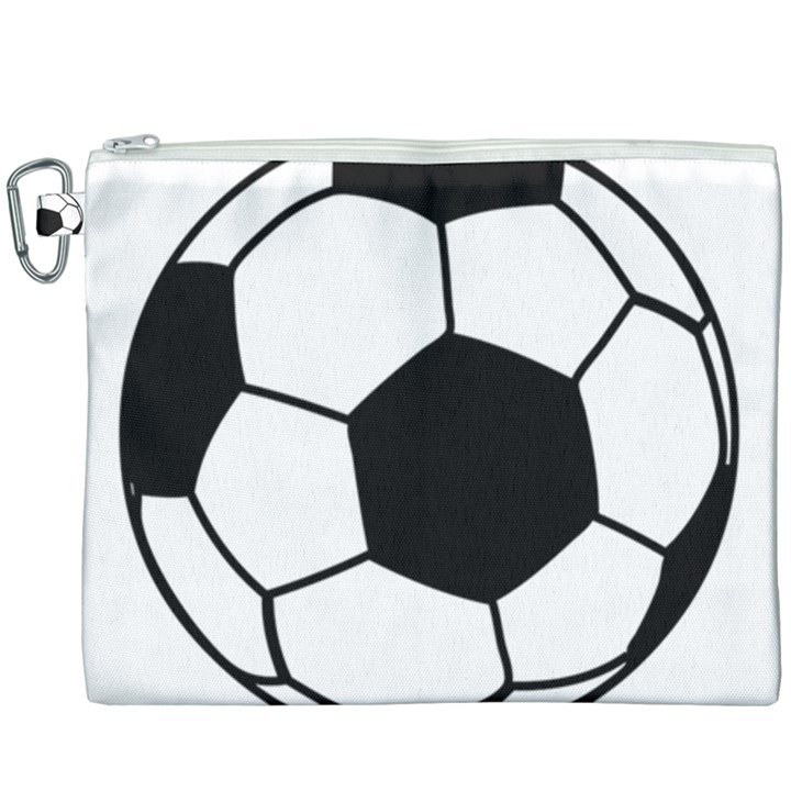 Soccer Lovers Gift Canvas Cosmetic Bag (XXXL)