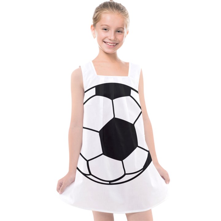 Soccer Lovers Gift Kids  Cross Back Dress