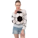 Soccer Lovers Gift Banded Bottom Chiffon Top View1