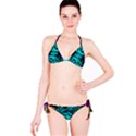 420 ganja pattern, weed leafs, marihujana in colors Classic Bikini Set View3