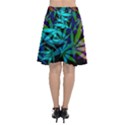 420 ganja pattern, weed leafs, marihujana in colors Chiffon Wrap Front Skirt View2