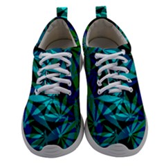 420 Ganja Pattern, Weed Leafs, Marihujana In Colors Athletic Shoes