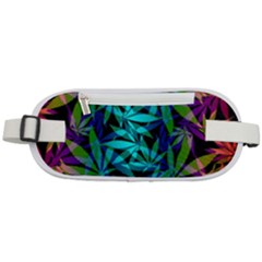 420 Ganja Pattern, Weed Leafs, Marihujana In Colors Rounded Waist Pouch by Casemiro