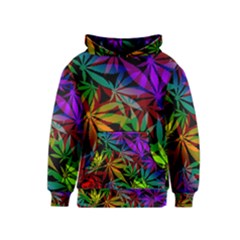 Ganja In Rainbow Colors, Weed Pattern, Marihujana Theme Kids  Pullover Hoodie by Casemiro