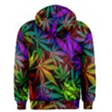 Ganja in rainbow colors, weed pattern, marihujana theme Men s Zipper Hoodie View2