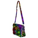 Ganja in rainbow colors, weed pattern, marihujana theme Shoulder Bag with Back Zipper View2