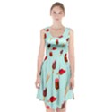 Ice Cream pattern, light blue background Racerback Midi Dress View1