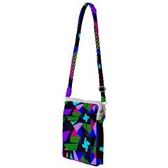 Trippy Blocks, Dotted Geometric Pattern Multi Function Travel Bag by Casemiro