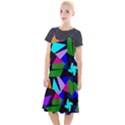 Trippy blocks, dotted geometric pattern Camis Fishtail Dress View1