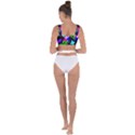 Trippy blocks, dotted geometric pattern Bandaged Up Bikini Top View2