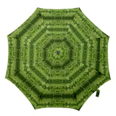 Watermelon Pattern, Fruit Skin In Green Colors Hook Handle Umbrellas (medium) by Casemiro