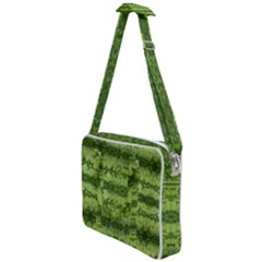 Watermelon Pattern, Fruit Skin In Green Colors Cross Body Office Bag